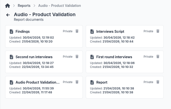 Fred insight detail visual showing centralized research evidence