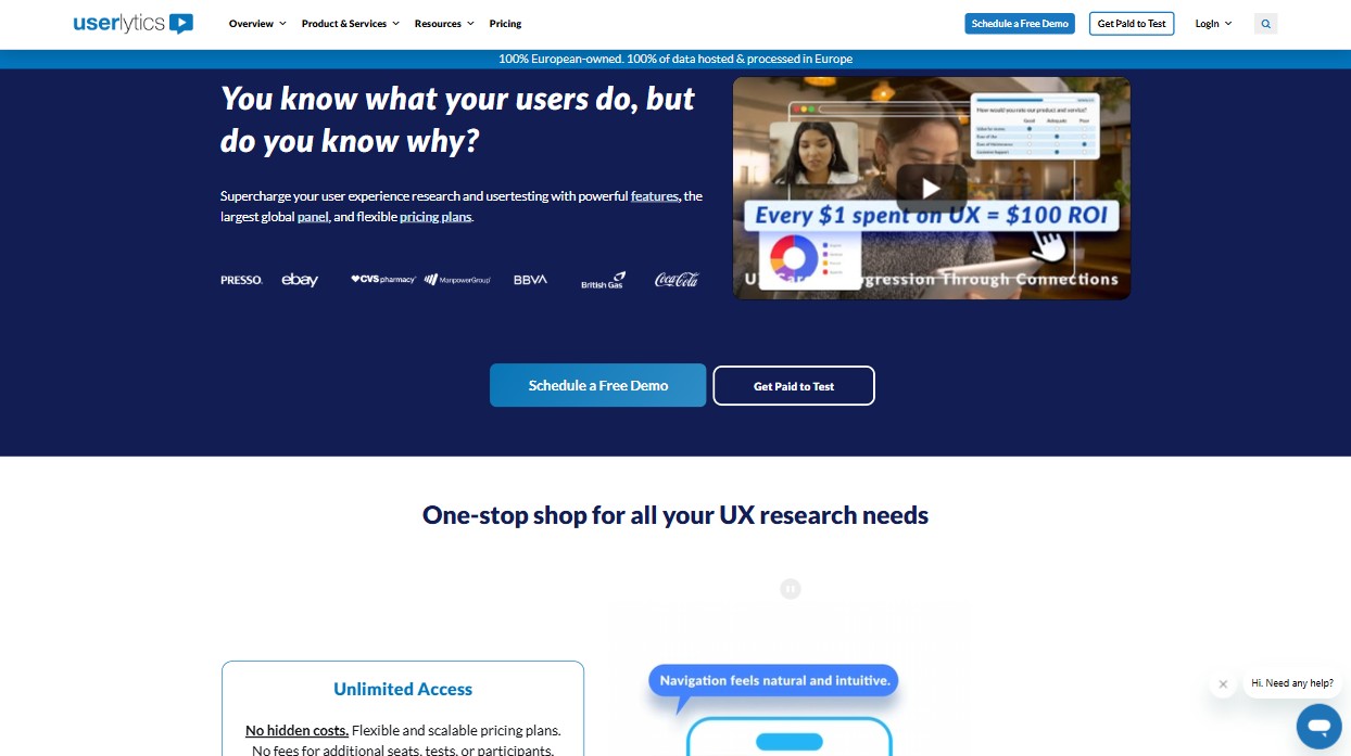 Userlytics Userlytics homepage